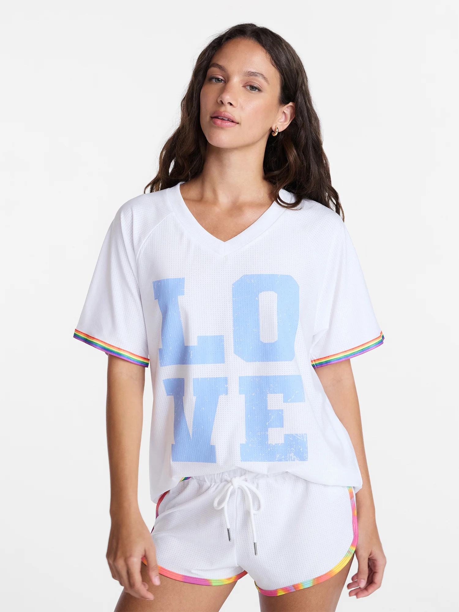 No Boundaries Oversized Graphic Jersey, Women's XXS-XXL | Walmart (US)