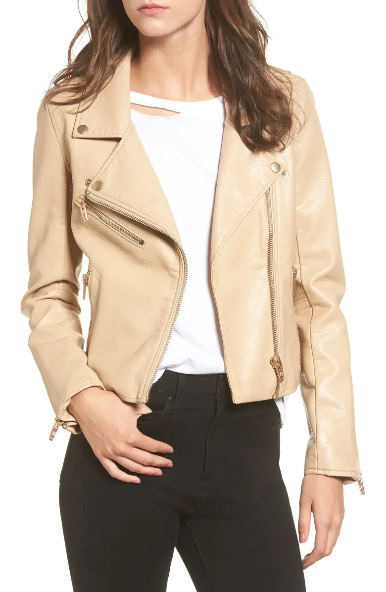 Faux Leather Moto Jacket | Nordstrom Rack
