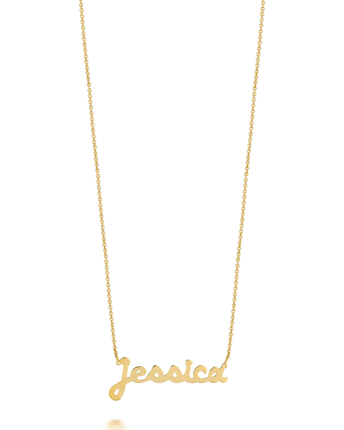 Ava 14k Gold Script Name Necklace | Neiman Marcus