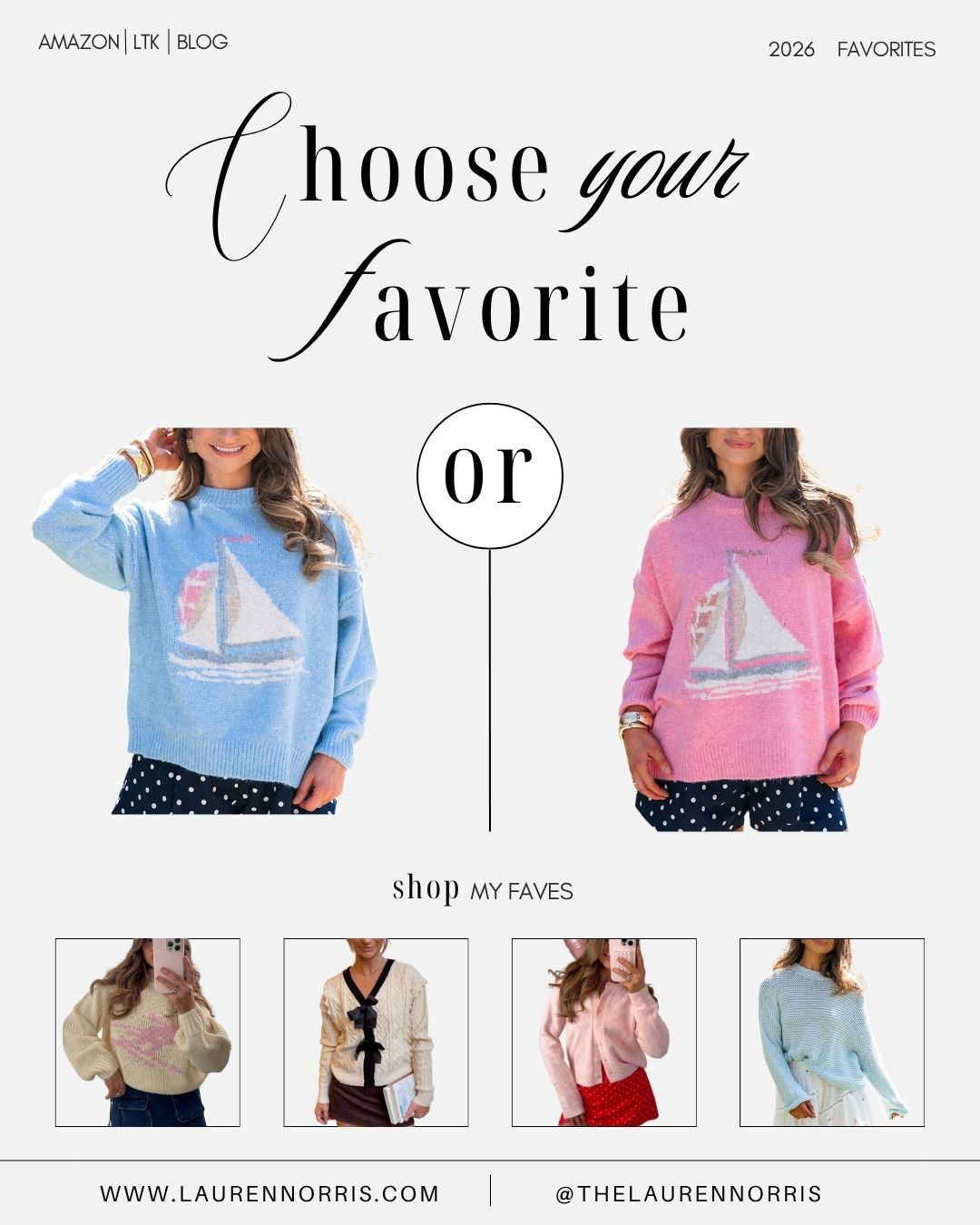 A pink or blue boat sweater, that is the question!  

 #LTKdayinmylife #LTKgrwm #LTKmorningroutine