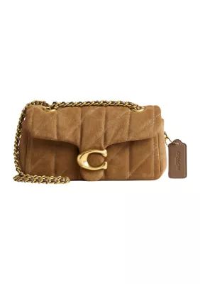 Quilted Suede Tabby Shoulder Bag with 20" Chain | Belk