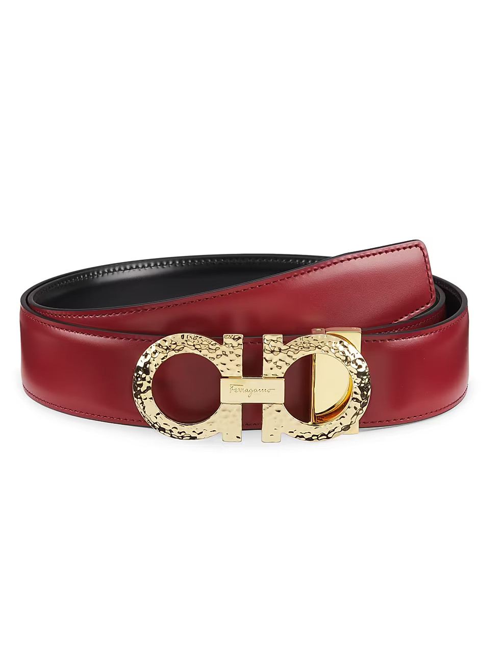 Gancini Buckle Reversible Leather Belt | Saks Fifth Avenue