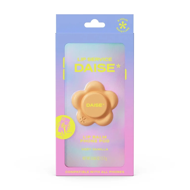 DAISE Lip Service Lip Balm Phone Pod in Very Vanilla, With Vitamin E and Shea Butter,1.7 g | Walmart (US)