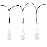 Pure Garden String Lights – Set of 2 30 Bulb Solar Power Outdoor LED Décor Tear Drop Lighting with 8 | Amazon (US)