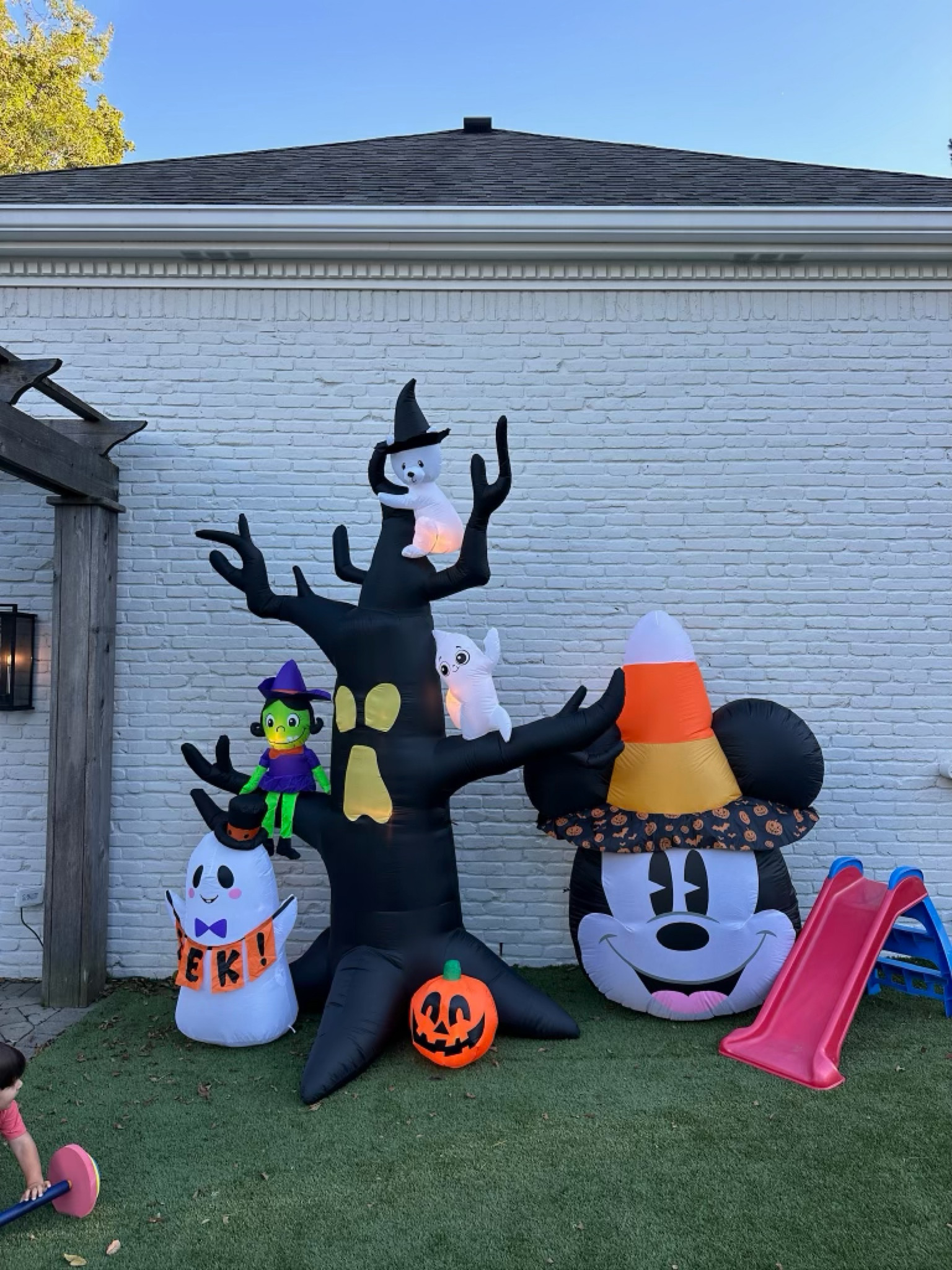 We are in fulllll Halloween mode over here🎃🍂👻

Halloween inflatable, Halloween decor, outdoor Halloween decor, toddler activities, outdoor seasonal decor, Lowe’s, seasonal decorations, Grace White, A Southern Drawl 

#LTKHome #LTKFamily #LTKHalloween