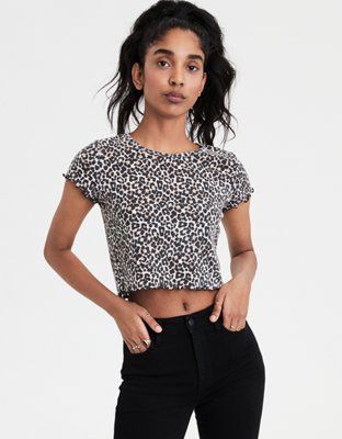 AE Leopard Print Baby T-Shirt | American Eagle Outfitters (US & CA)