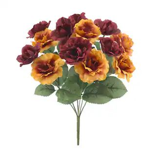 15" Red & Gold Wild Rose Bush by Ashland® | Michaels Stores