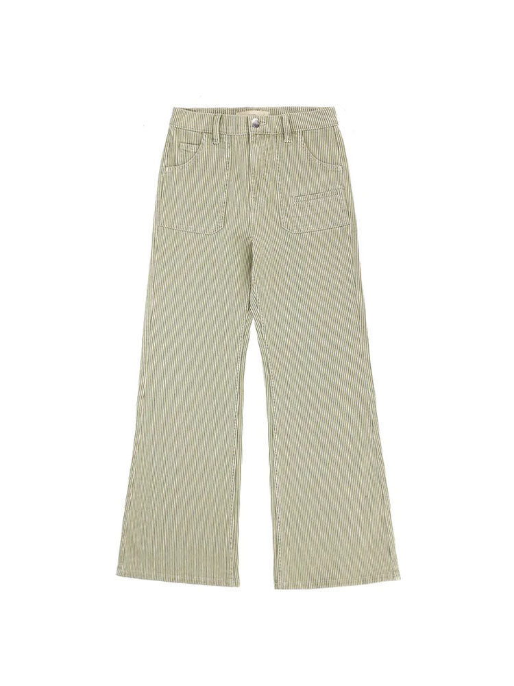 SEVENTY + MOCHI Queenie Jeans Khaki Stripe - Trouva | Trouva (Global)