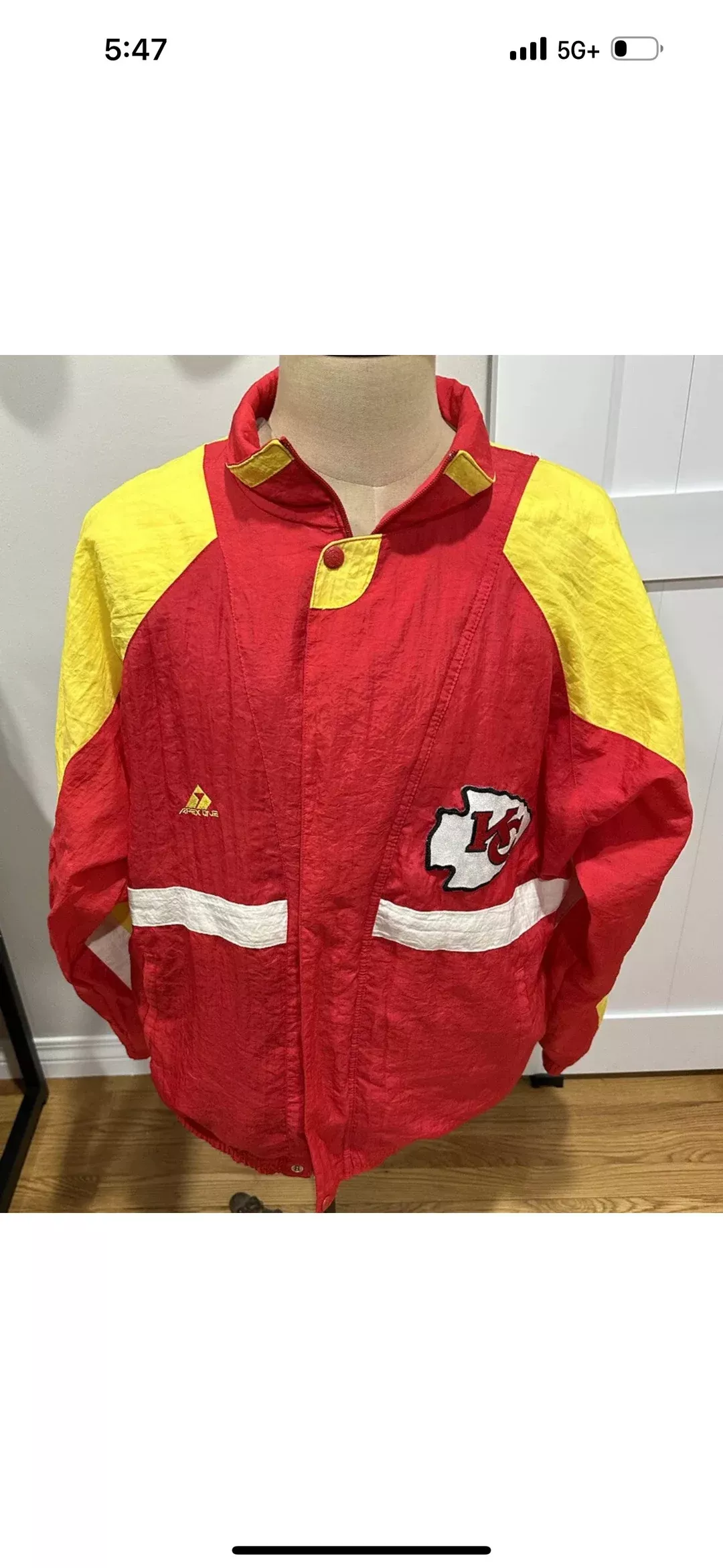 Vintage Starter Kansas City Chiefs Padded Jacket Medium