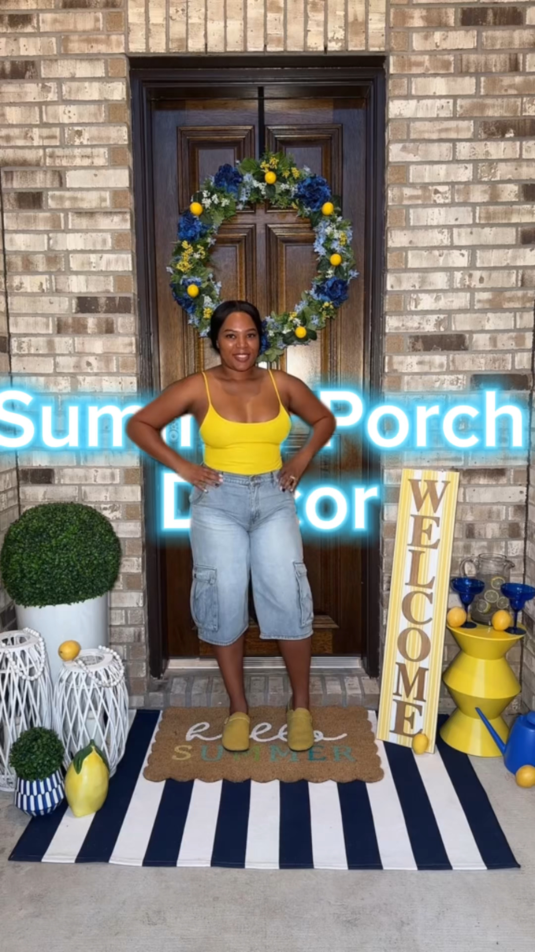 Blue Lemonade Summer Porch Decor 

#porch #porchdecor #homedecor #homedecorating 

#LTKFamily #LTKHome