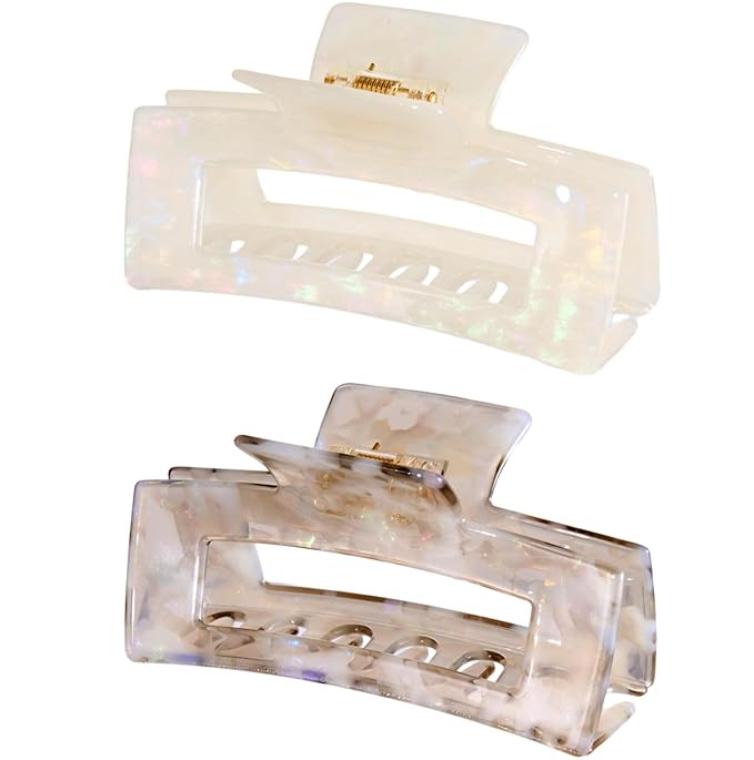 Large Cellulose Acetate Hair Claw, 4.1 Inch Tortoise Shell Claw Clip Banana Clips Hair Claw Clips... | Amazon (US)