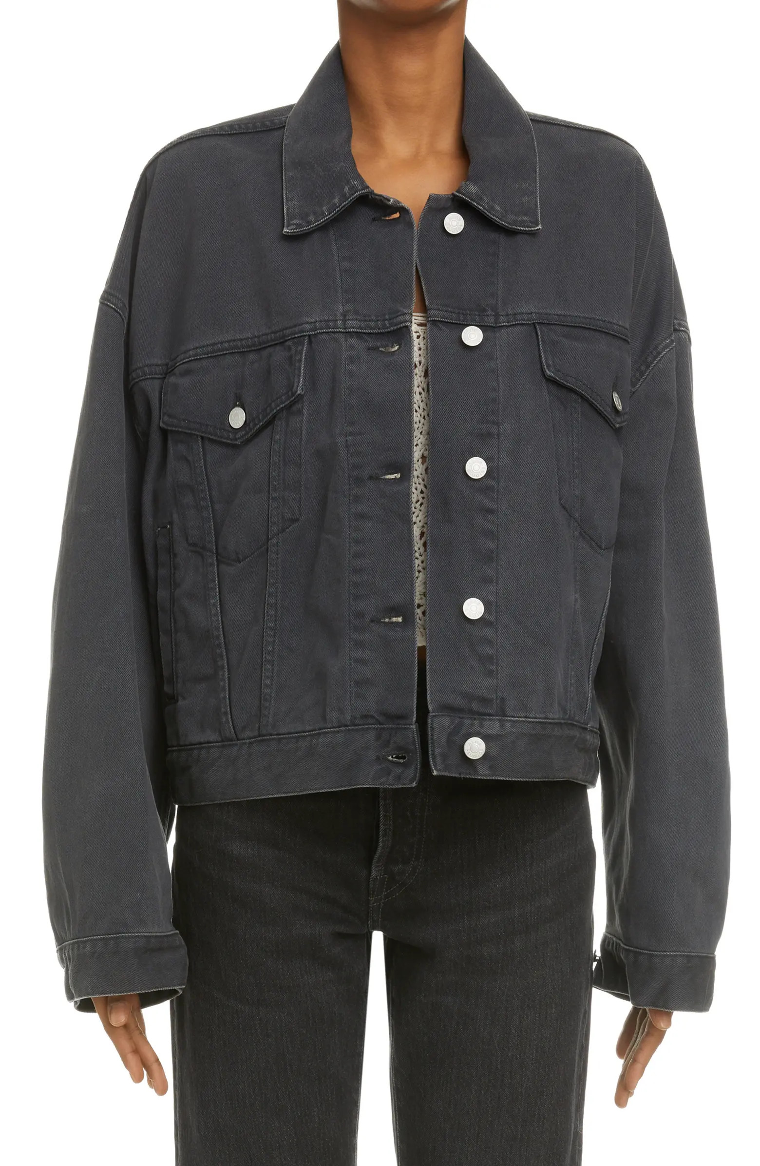 Acne Studios Morris Crop Denim Jacket | Nordstrom | Nordstrom