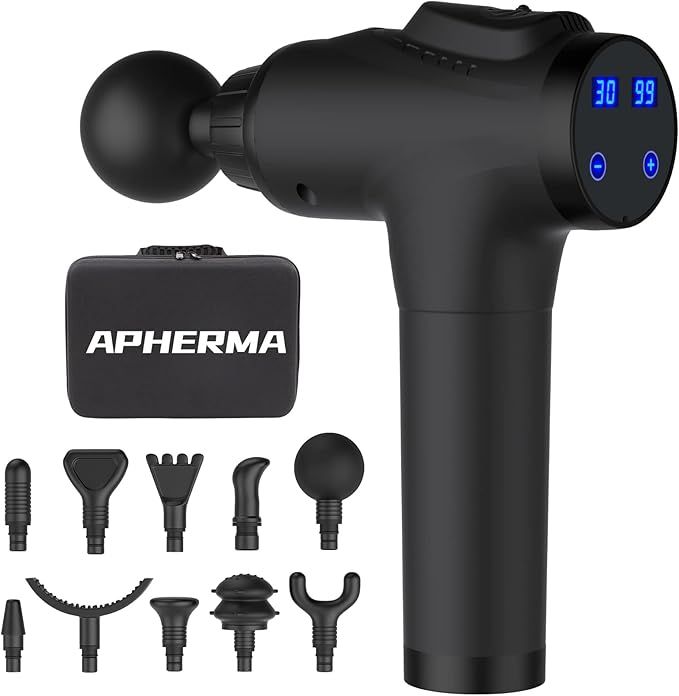 APHERMA Massage Gun, Muscle Massage Gun for Athletes Handheld Deep Tissue Massager Tool 30 Speed ... | Amazon (US)