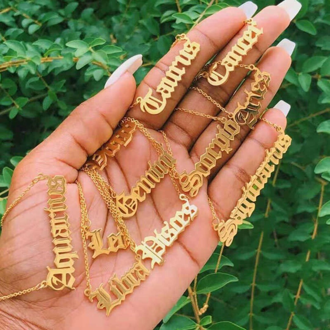 Zodiac Necklace  Star Sign Necklace  Zodiac Sign Chain  - Etsy UK | Etsy (UK)