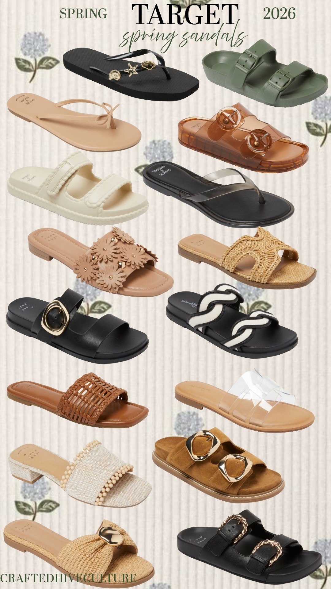 Spring sandals are officially taking over Target this year and these are some of the best neutral pairs I’ve seen so far 🤍 From woven textures and raffia details to everyday waterproof slides and vintage-inspired sandals, these are the kind of shoes that go with everything — linen pants, denim, breezy dresses, cozy cottage outfits, beach days, errands… all of it.

I rounded up the pairs that feel the most elevated, effortless, and expensive-looking without the designer price tag. The woven textures, gold details, and neutral tones make them so easy to style for spring and summer.

Saving this because I already know some of these are going to sell out fast 👡✨

#targetstyle #targetfinds #springsandals #targetfashion #sandals #neutralstyle #coastalsummer #cottagecorestyle #wovenstyle #springfashion