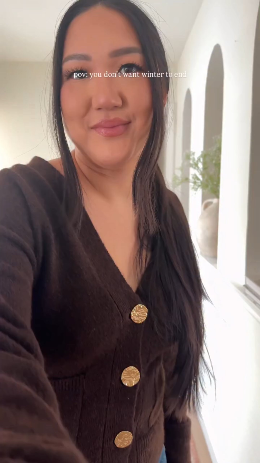 Am I the only one? I just love styling winter pieces! And I’d much rather be cold than hot 😂 @showpo pieces all on my LTK! 🤍🤎 handbag is of course @keekshandbags!! 
—

Winter fashion, brown outfit, leather jacket, sherpa jacket, winter outfit, showpo