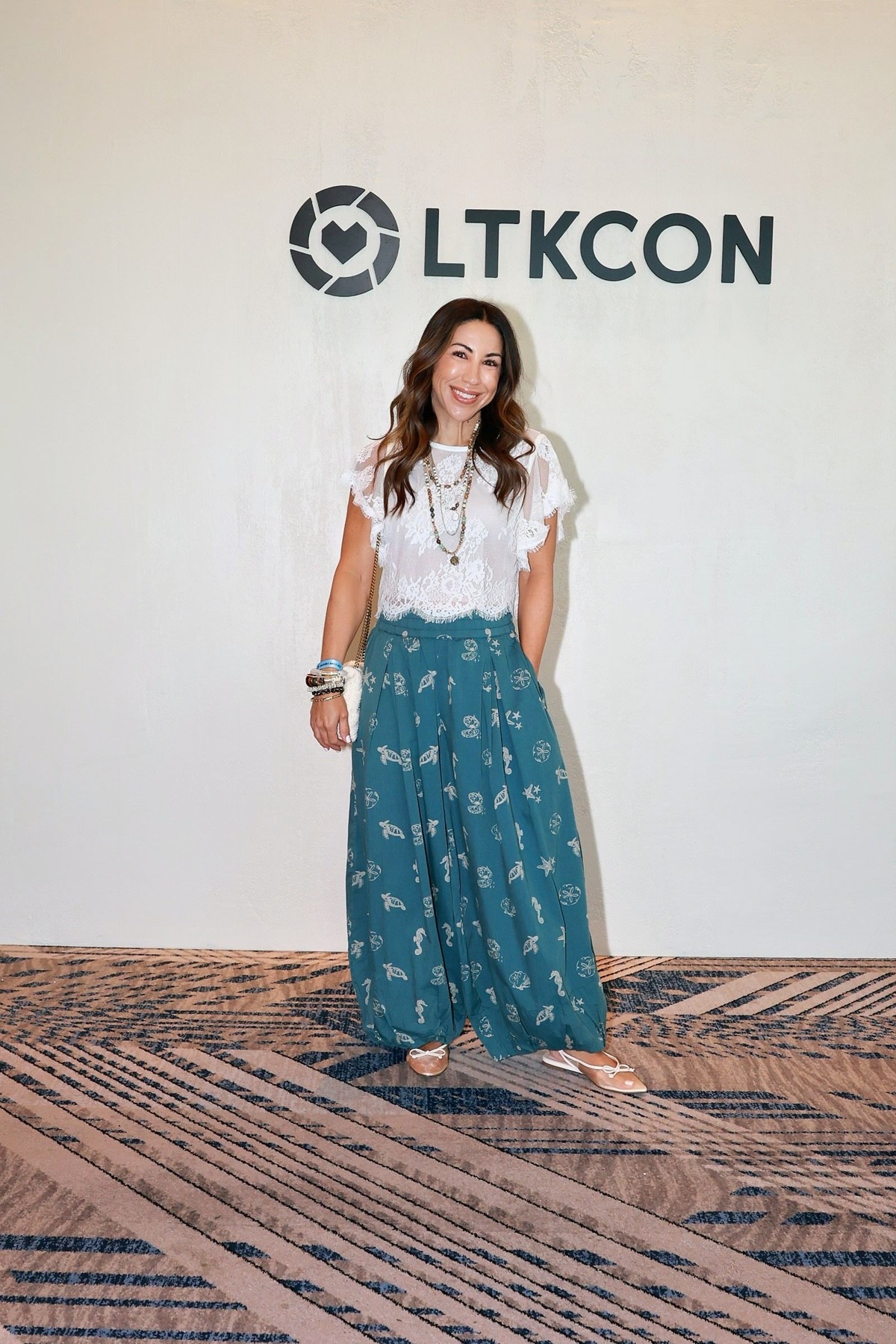 Xs balloon pants. Small lace top. Bracelets code HOUSEOFLEO20

#LTKCon

#LTKSaleAlert #LTKOver40