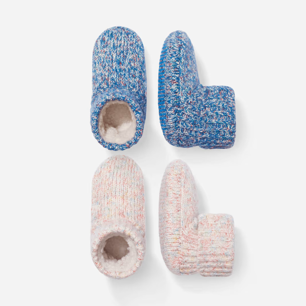 Toddler Gripper Slipper Bootie - Sherpa-Lined 2-Pack | Bombas