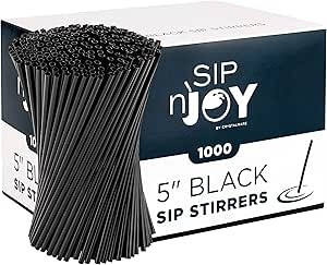 Coffee Stirrers Sticks, Disposable Plastic Drink Stirrer Sticks, 1000 Stirrers, One Of The Primar... | Amazon (US)