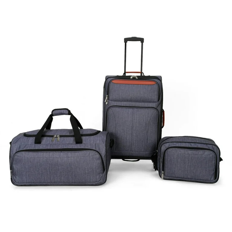 Protege 3-Piece Softside Luggage Set, Gray | Walmart (US)