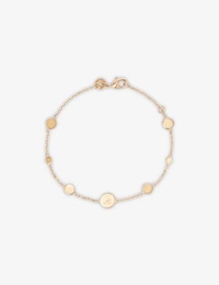 MERCI MAMAN Pastille personalised 18ct rose gold-plated brass bracelet | Selfridges