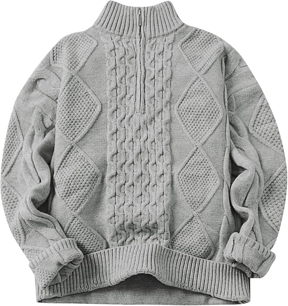 CCTOO Womens Sweaters Long Sleeve 1/4 Zip-Up V-Neck Pullover Comfortable Stretchy Knit for Casual... | Amazon (US)