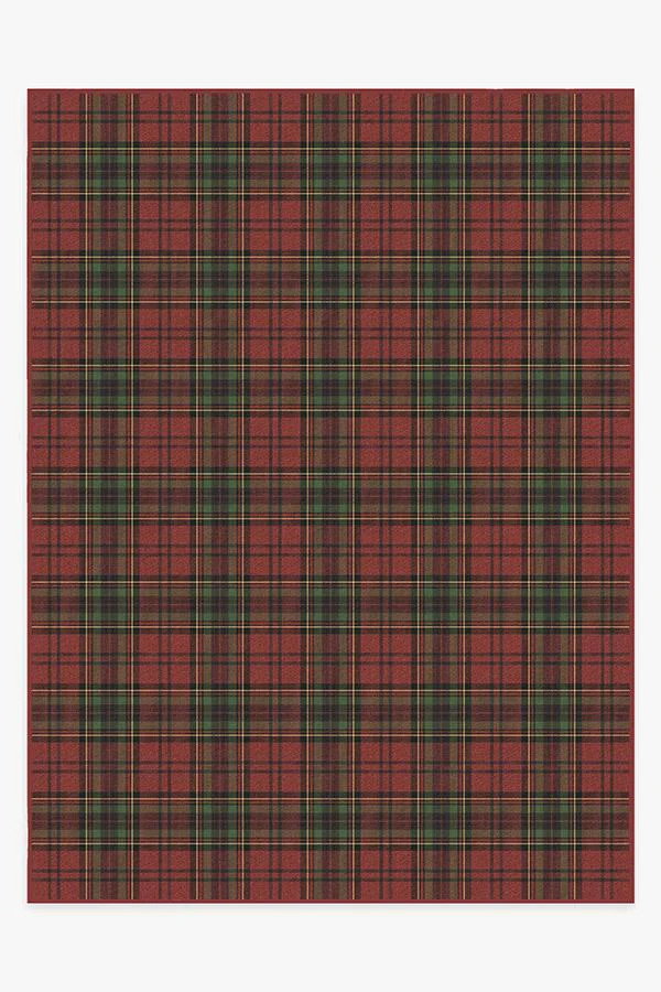 Dress Stewart Tartan Red Flatwoven Rug | Ruggable