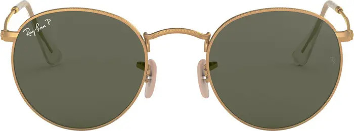 50mm Polarized Round Sunglasses | Nordstrom