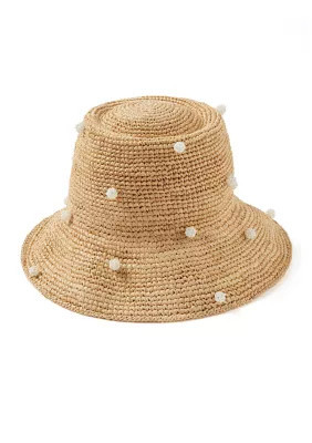 San Diego Hat Company Women's Allover Pearl Clusters Bucket Hat | Belk
