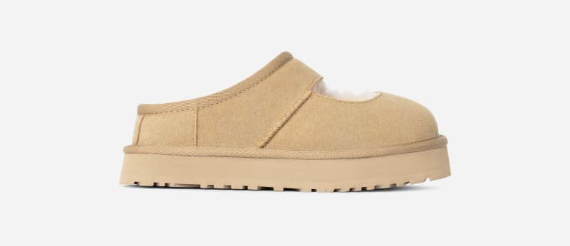 UGG® Kids' Bea Mary Jane Sheepskin Slippers in Mustard Seed, Size 5K | UGG (US)
