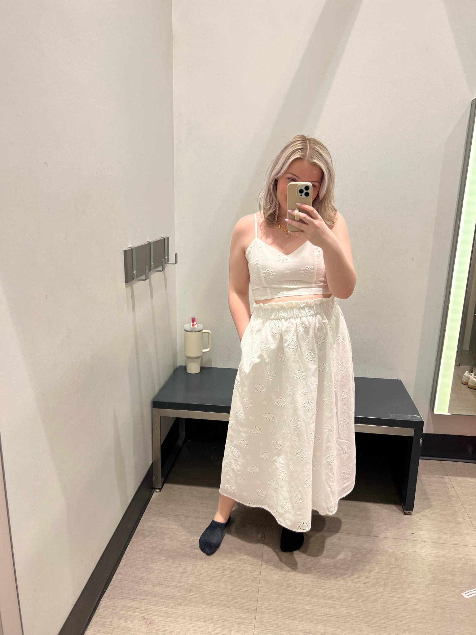 wearing a M in both! the cutesttt little set for summer. would be perfect for a bride!!