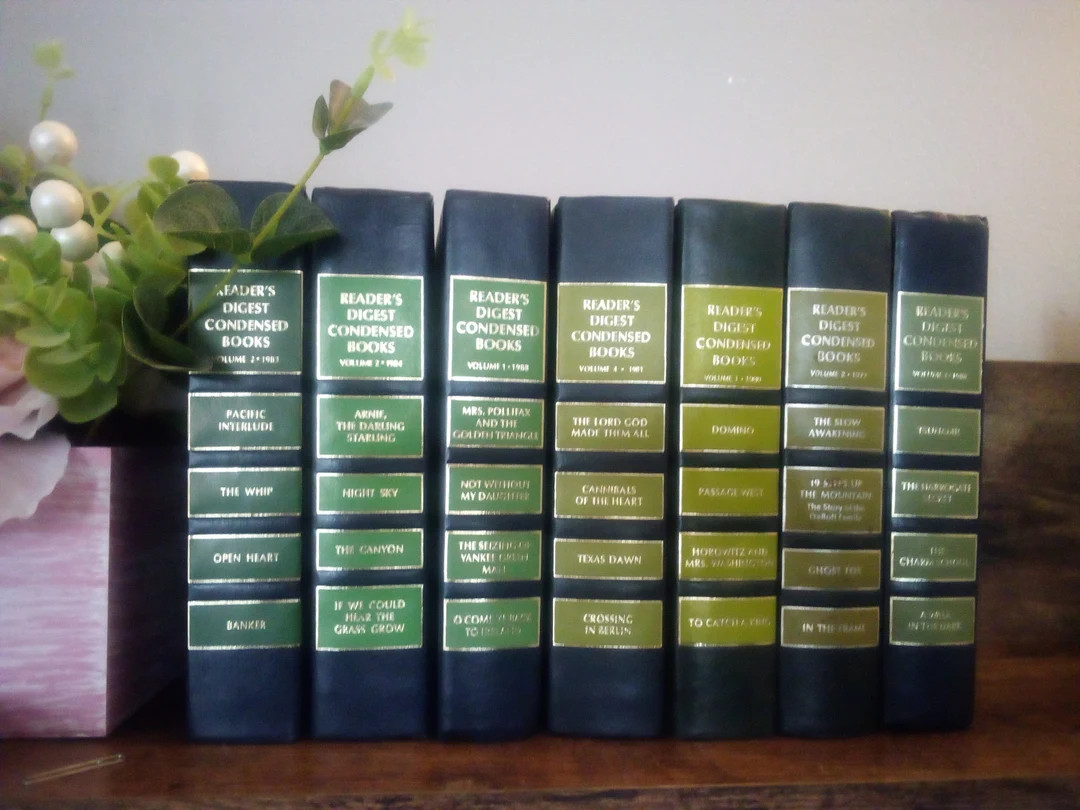 Reader's Digest Books By Color, Decorative Green Books, Books as Decor, Set of 7 Reader's Digest | Etsy (US)