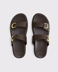 Women's Double-Strap Hardware Sandals | Women's New Arrivals | Abercrombie.com | Abercrombie & Fitch (US)