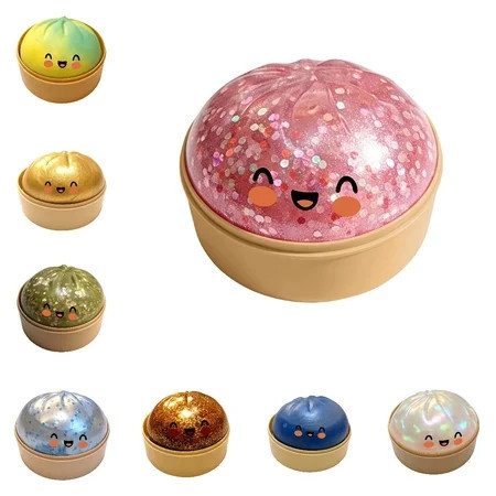 Clearance! Glitter Dumpling Squishies Toys, Pink Giant Glitter Dumpling, Big Dumpling, Mega Rainbow Dumplings, Stress Relief Sensory Ball for Adult & Teen, Anxiety Relief Fidget Toys | Walmart (US)