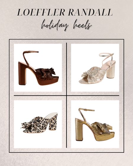 Loeffler Randall, holiday heels, Christmas, bow,  platform heels, mules, ankle strap 

#LTKshoecrush #LTKHoliday #LTKSeasonal