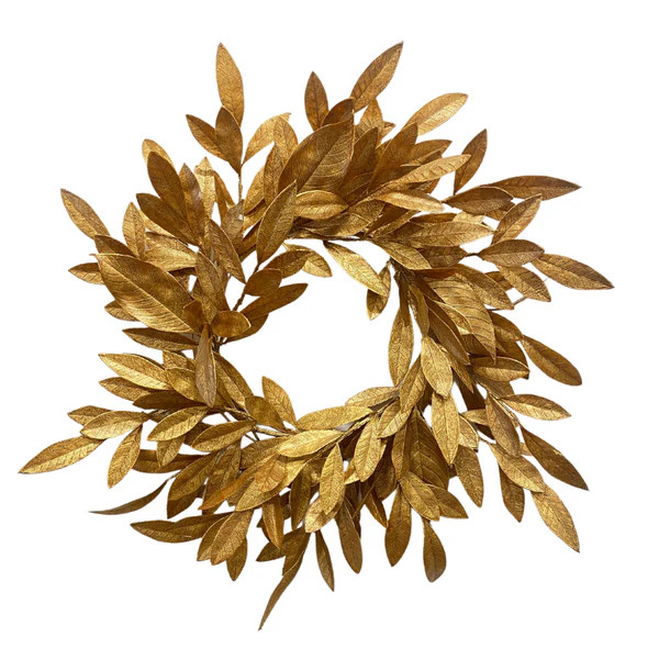 Gold Magnolia Wreath 24" | Fig and Dove