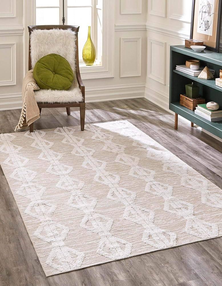 Unique Loom Sabrina Soto Sabrina Soto Casa Collection Area Rug - Palma (6' 4" x 9' Rectangle, Bei... | Amazon (US)