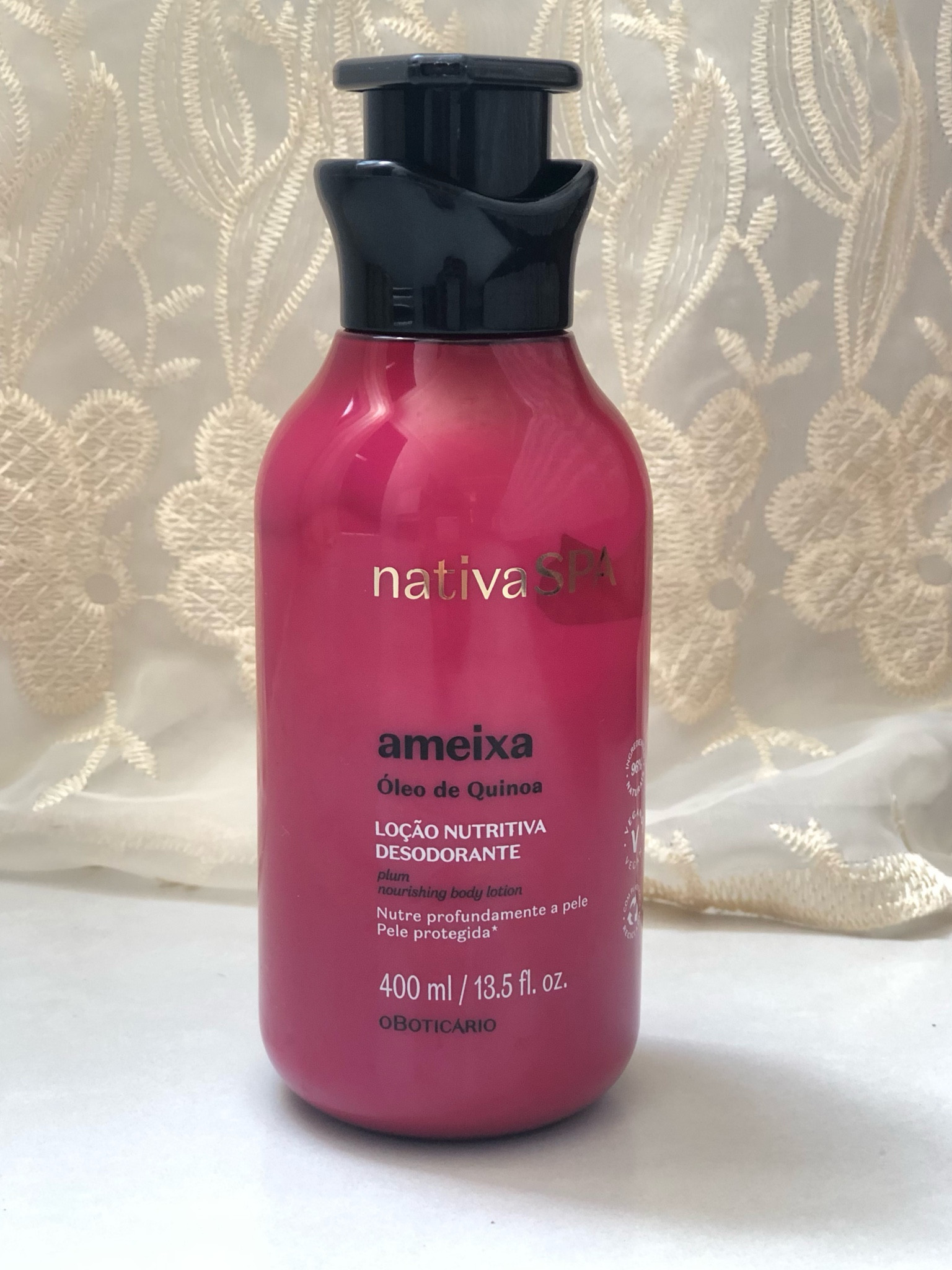 Loção Hidratante Desodorante Corporal Nativa SPA Ameixa 400ml


O Hidratante Corporal Nativa SPA oferece hidratação intensa, firmeza e fragrância incrível para sua pele.

#LTKbrasil