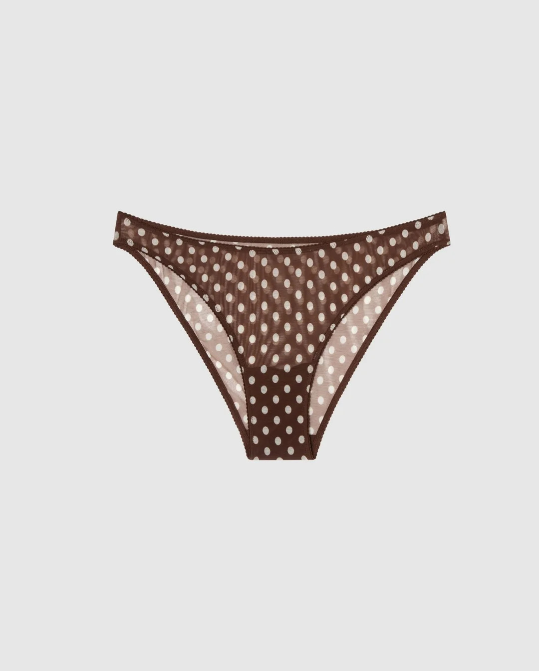 Mesh Bikini Briefs Brown Dot | Understatement