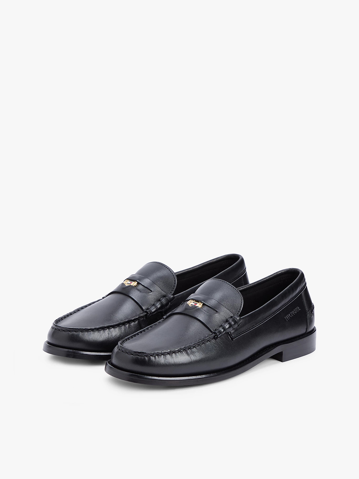 Leder-Loafer mit tiefgeprägtem Logo | Tommy Hilfiger (DE)