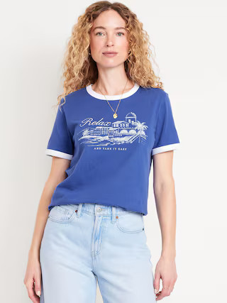 EveryWear Graphic Ringer T-Shirt | Old Navy (US)