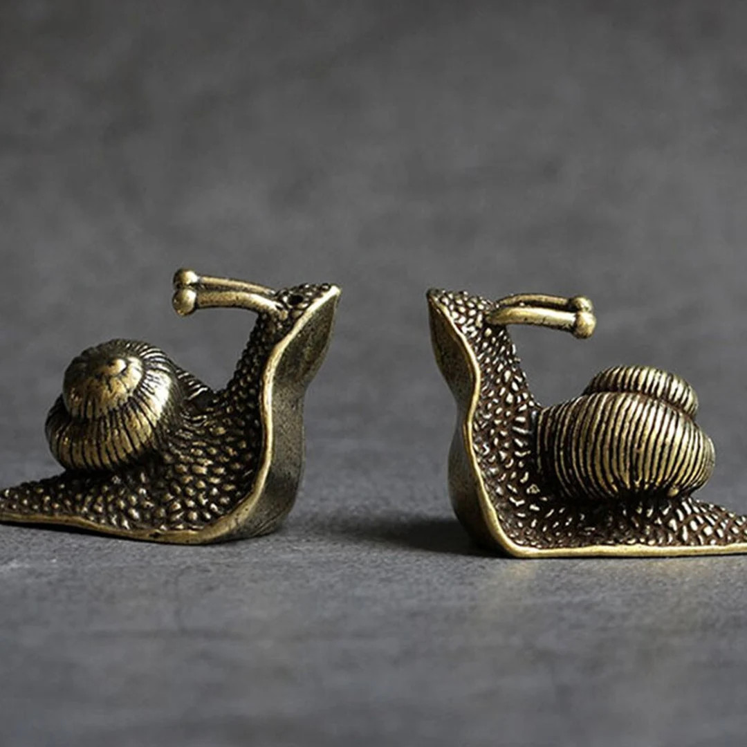 Lifesize Snail statue bronze copper ornament solid brass Pendant lovely Wizard deco Collectible T... | Etsy (US)