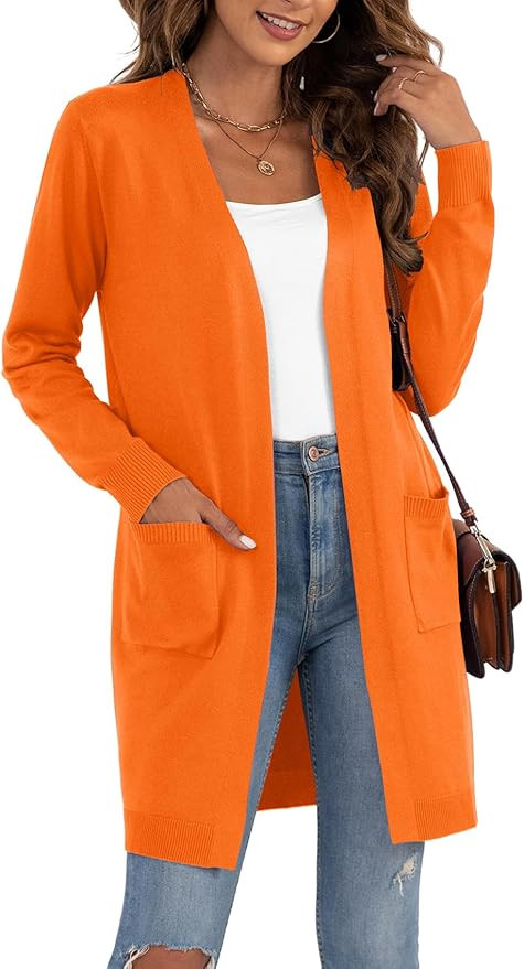 VIISHOW Women's Classic Cardigans Long Sleeve Open Front Casual Knit Cardigan Sweaters Coat Soft ... | Amazon (US)