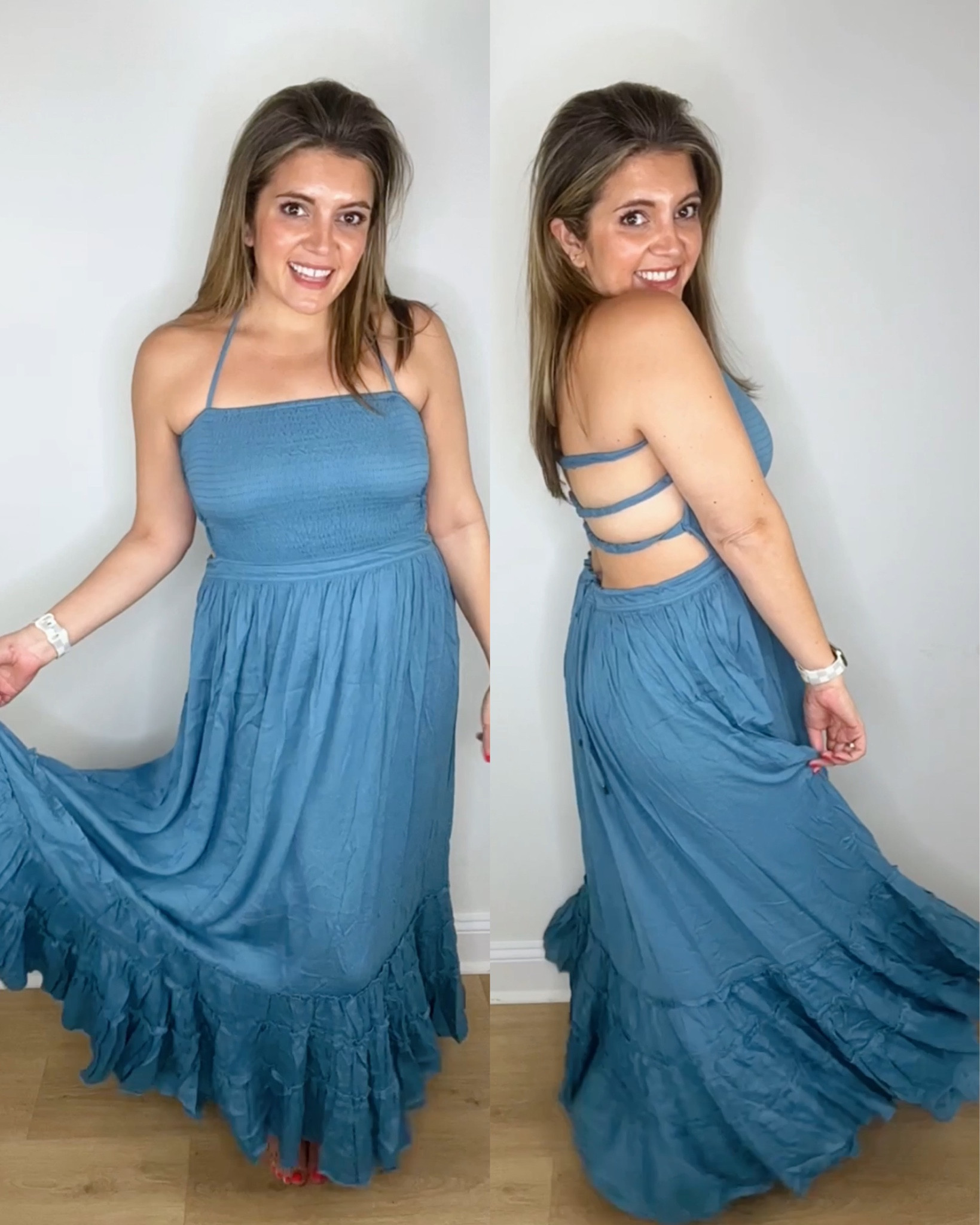 Free people look for less. Free people dupe. Amazon maxi dress. Backless dress. Fits tts. I’m in a medium. 

#LTKunder100 #LTKstyletip