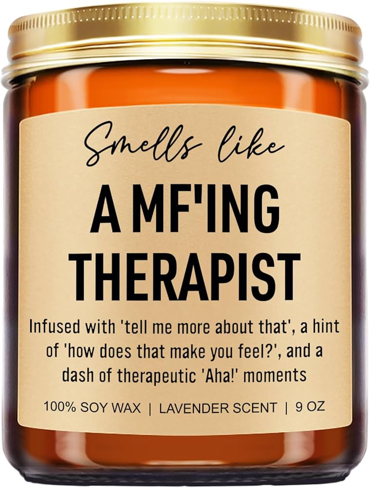 Funny Scented Candle, Therapist Gifts, Occupational Therapy Gifts, Psychology, Therapy Office Dec... | Amazon (US)
