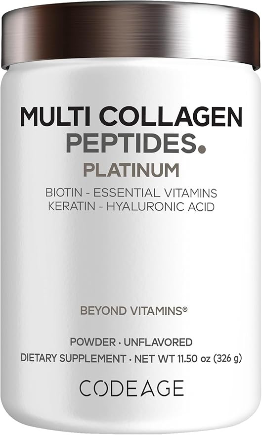 Codeage Multi Collagen for Women & Men Biotin 10000mcg Keratin, Protein Powder Vitamin C B6 D3, H... | Amazon (US)