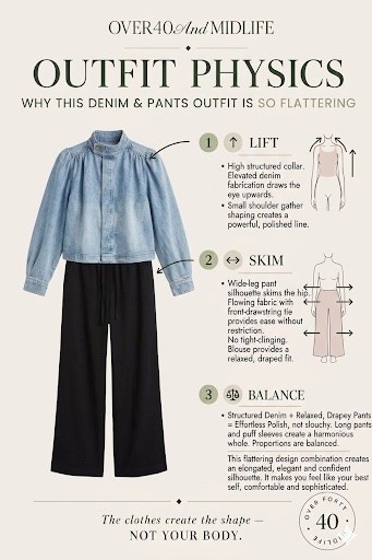 ✨Tap the bell, save and ❤️ for over 40 fashion, midlife style, midsize fashion and luxury looks for less. 

If getting dressed has felt harder lately… you’re not imagining it. 🤍

A lot of us were taught tighter clothes would make us look smaller.

But in midlife, that often creates more pulling, more tension, and more frustration.

What finally changed things for me wasn’t hiding my body…
It was learning how to dress WITH it instead.

That’s where Outfit Physics changed everything:

✔️ softer structure
✔️ pieces that skim instead of cling
✔️ balance instead of squeezing
✔️ comfort + polish together
And honestly?

Getting dressed started feeling easier again.

Comment RELIEF and I’ll send the pieces that are actually working for me right now. ✨

Follow @over40andmidlife for midlife style that supports us not fights us.


👑"Helping you look good, feel good!" - Lindsey Denver

#LTKOver40 #LTKPlusSize #LTKMidsize

Comment SHOP below to receive a DM with the link to this post on my LTK ⬇ https://liketk.it/6dm84