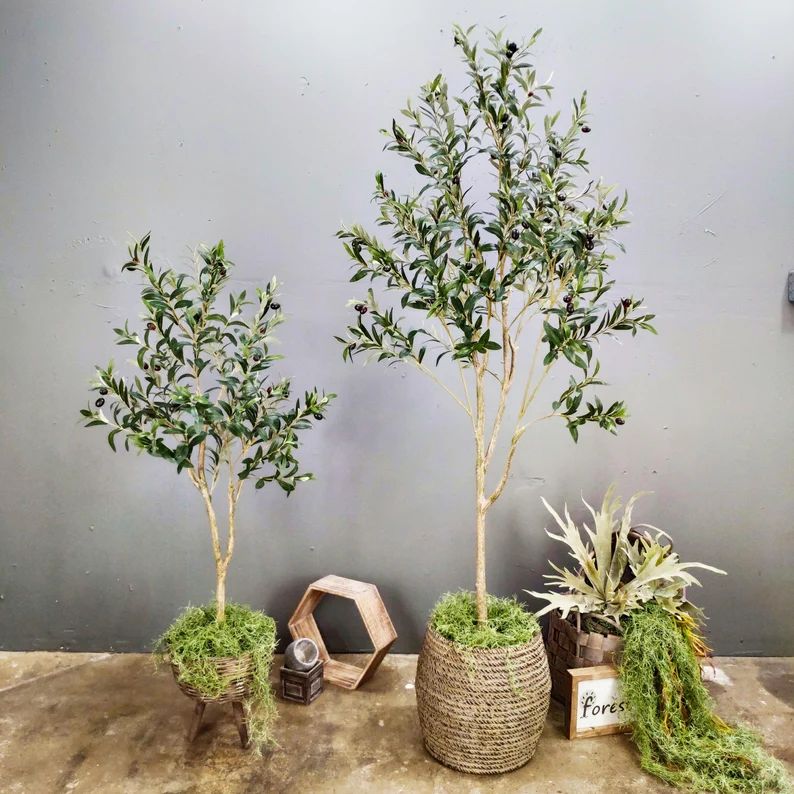 4 Foot6 Foot Artificial Olive Treeartificial Treesilk - Etsy Canada | Etsy (CAD)
