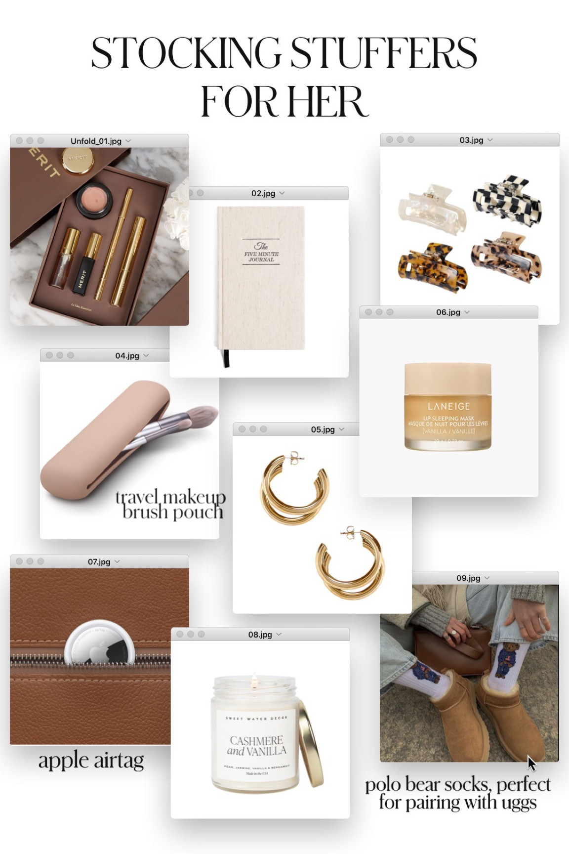 STOCKING STUFFERS FOR HER || 2023 holiday gift guide #holidaygiftguide #stockingstuffers #giftguide #beautyfinds

#LTKSeasonal #LTKHoliday #LTKGiftGuide