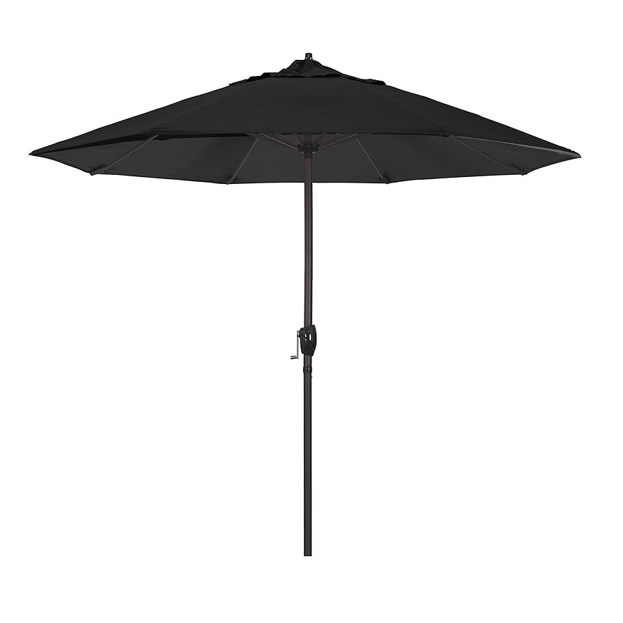 California Umbrella 9' Round Aluminum Outdoor Deck, Pool or Patio Umbrella, Crank Lift, Auto Tilt... | Amazon (US)